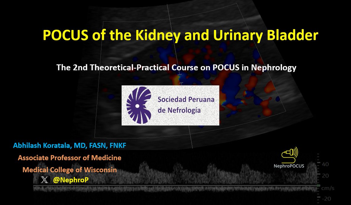 NephroPOCUS (@nephrop) on Twitter photo Honored to speak on kidney #POCUS at the Peruvian Society of #Nephrology course. A pleasure to share the stage with Professor <a href="/ArgaizR/">Eduardo R Argaiz</a> again. Grateful to the organizers for the invitation. POCUS in nephrology is rapidly gaining momentum! ✊ Honored to speak on kidney #POCUS at the Peruvian Society of #Nephrology course. A pleasure to share the stage with Professor <a href="/ArgaizR/">Eduardo R Argaiz</a> again. Grateful to the organizers for the invitation. POCUS in nephrology is rapidly gaining momentum! ✊