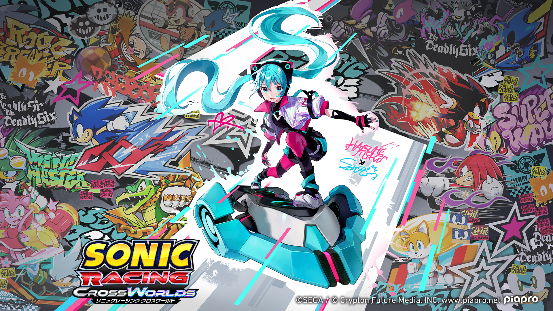 初音ミク ソニックレーシングコラボアクリルスタンド 激レア】初音ミク × ソニックレーシング コラボ アクリル