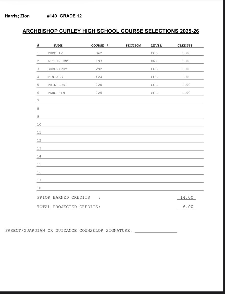 Senior classes next year!