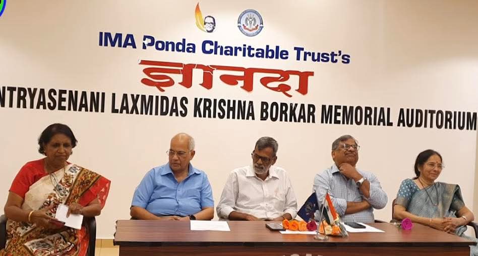 A lecture on Breast cancer awareness for general pulic was organised by The Goa Cancer Society in association with IMA charitable trust on 5th June 2025 on the third floor of Dilasa, specifically in the Dnyanada Laximidas Borker Auditorium, where it attracted an audience of. 120