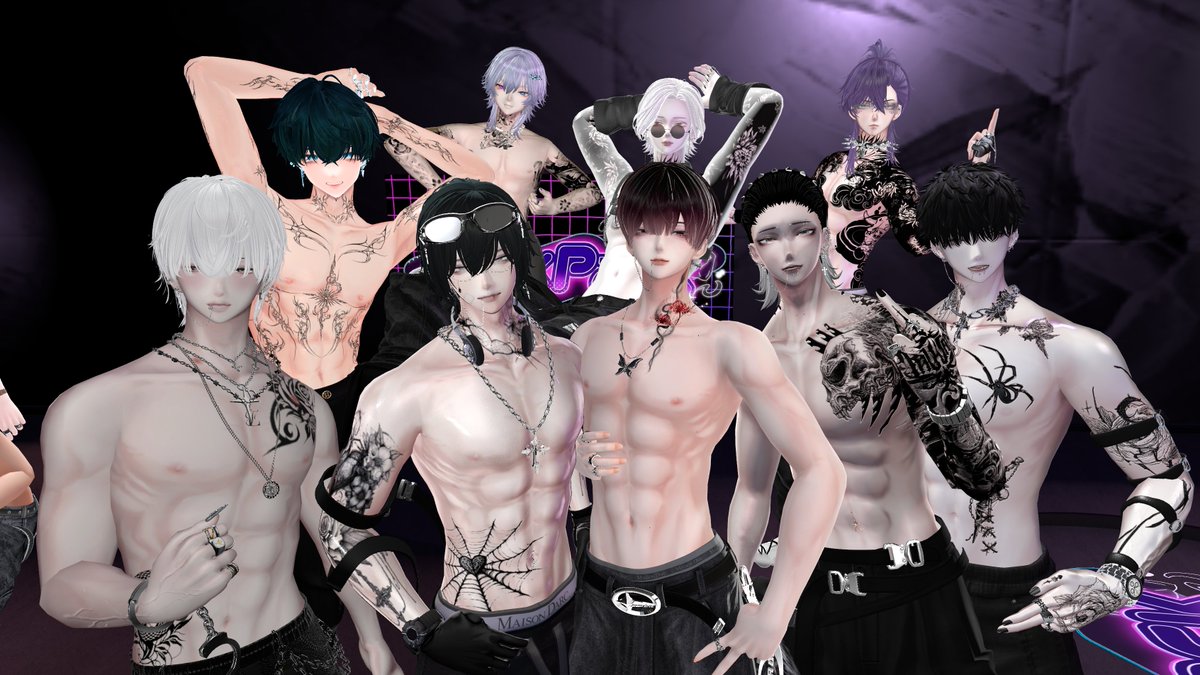 昨日は #SixxPack_vrc にお越しいただきありがとうございます🔥
人生初のキャストで凄い緊張してたけど楽しんでもらえたかな？？
たろはね、めっちゃたのしかったよ～～！

姫様とのお写真は↓にALTを添えて🫶