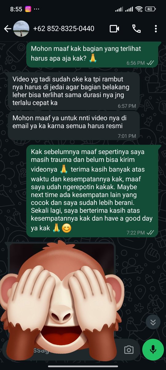 MARAH BANGET ANJING ORANG LAGI NYARI KERJA MALAH KENA PELECEHAN SEKSUAL! BANTUIN GUE DONG NO VIRAL NO JUSTICE KAN 😭 ENTAR GUE KASIH HADIAH BENERAAN

Hati2 buat yg ngelamar jadi SPG please, apalagi yg mengatasnamakan hr brand tertentu! Jadi gini awalnya kan bentar lagi prj kan?