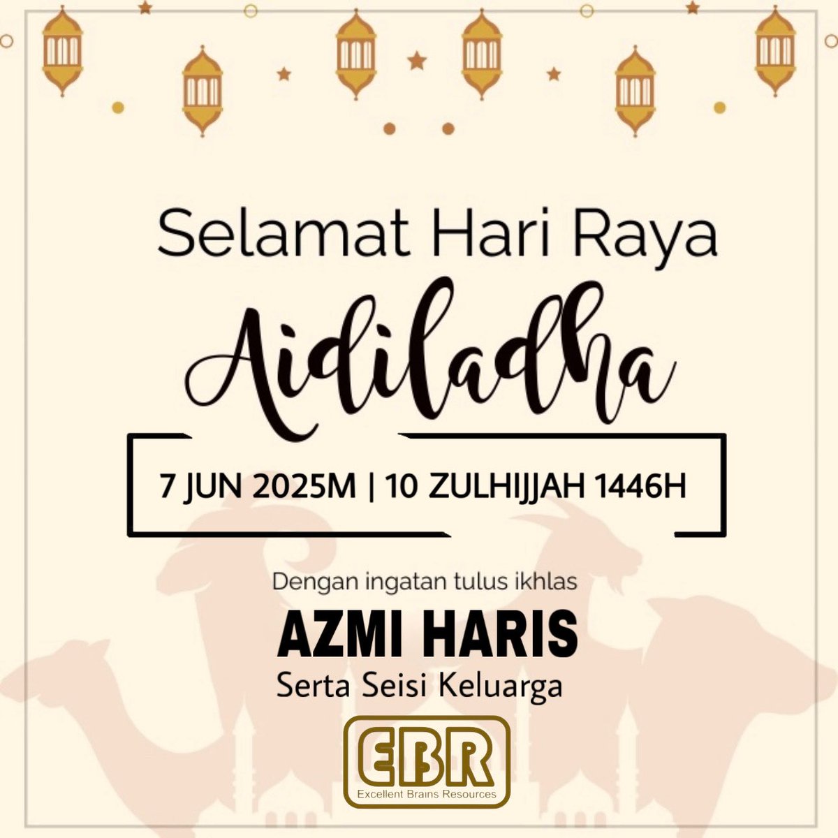 azmi_ej's tweet photo. Selamat Menyambut Hari Raya Aidiladha 1446H.

#emceeazmiharisej 
#emceesabahan https://t.co/ZecoLLOofE