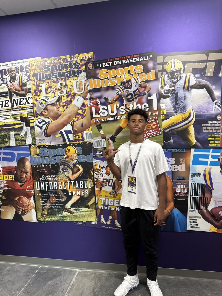 Tristin “TK” Gaines (@tkgaines0) on Twitter photo Thank you to <a href="/CoachTreyHoltz/">Trey Holtz</a> , <a href="/CoachJoeSloan/">Joe Sloan</a> and all of <a href="/LSUfootball/">LSU Football</a> staff. Had a amazing visit can not wait to be back in DEATH VALLEY🐯. #LSUHEISMAN29. Thank you to <a href="/CoachTreyHoltz/">Trey Holtz</a> , <a href="/CoachJoeSloan/">Joe Sloan</a> and all of <a href="/LSUfootball/">LSU Football</a> staff. Had a amazing visit can not wait to be back in DEATH VALLEY🐯. #LSUHEISMAN29.