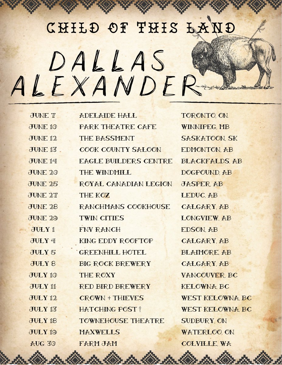 gordbamford's tweet image. My buddy @dallasalexandr is releasing NEW music AND going on Tour!
"Seven Words" comes out on June 13th and you can pre-save it here linktr.ee/dallasalexander to be the first to hear it! 🎯
Make sure you follow Dallas and visit his website dallasalexander.ca for tickets!