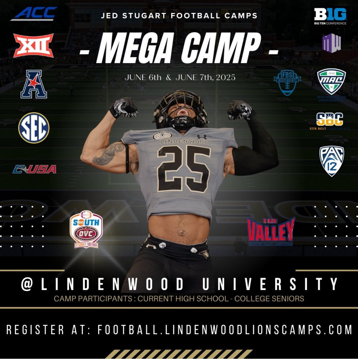 michaelbarnes_5's tweet image. I’ll be at lindenwood mega camp session 5 tomorrow. @One11Recruiting @On3Recruits @247recruiting @BOOMfootball @GNfootball @LindenwoodU