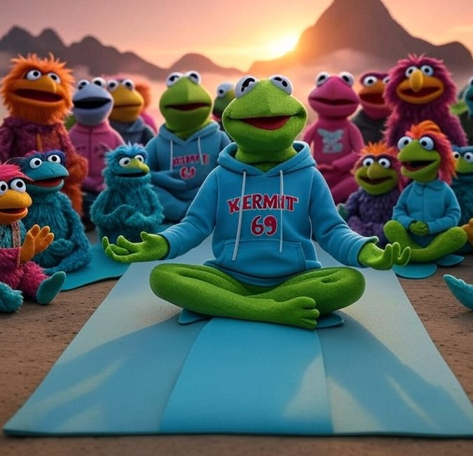 Kermit (@kermitogoneth) on Twitter photo OG $KERMIT is chillinโ, meditating in full Frog-69 style after a heavy-hitting US meeting. ๐งโโ๏ธ
Weโre slow-cooking our way to becoming the next multi-billion-dollar frog memecoin. ๐ธ
๐ธ Weโre early
๐ธ Weโre united
๐ธ Weโre the biggest frog of them all
Stay zen. Stay $KERMIT. ๐
OG $KERMIT is chillinโ, meditating in full Frog-69 style after a heavy-hitting US meeting. ๐งโโ๏ธ
Weโre slow-cooking our way to becoming the next multi-billion-dollar frog memecoin. ๐ธ
๐ธ Weโre early
๐ธ Weโre united
๐ธ Weโre the biggest frog of them all
Stay zen. Stay $KERMIT. ๐
