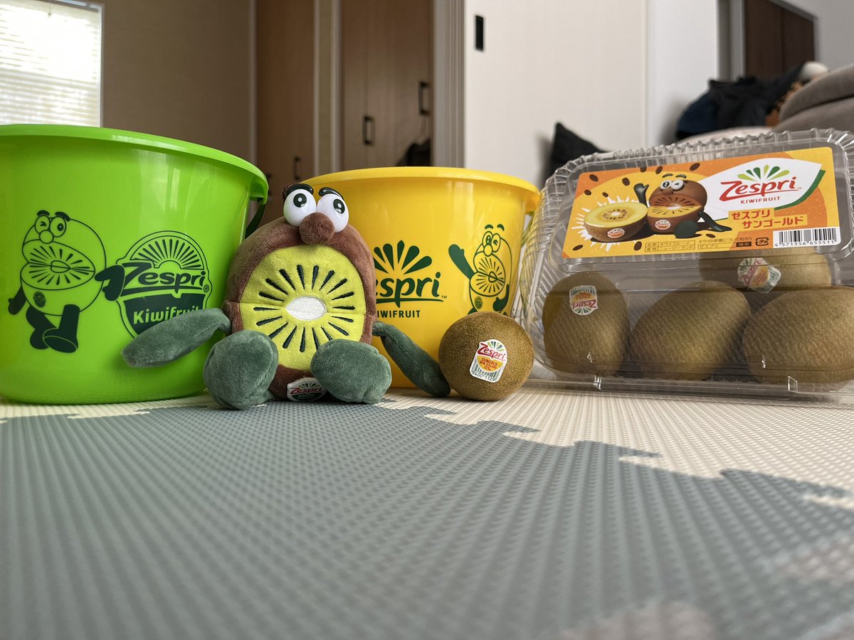 yosidasaaan's tweet photo. ゼスプリのエコバッグ入手できた＼(^o^)／
可愛い〜😍🥝
数年前まではバケツに入ったキウイ買うとバケツも貰えてたのになぁー😢✨
キウイブラザーズ可愛くて好き🩷 https://t.co/9jE8G3RFcL
