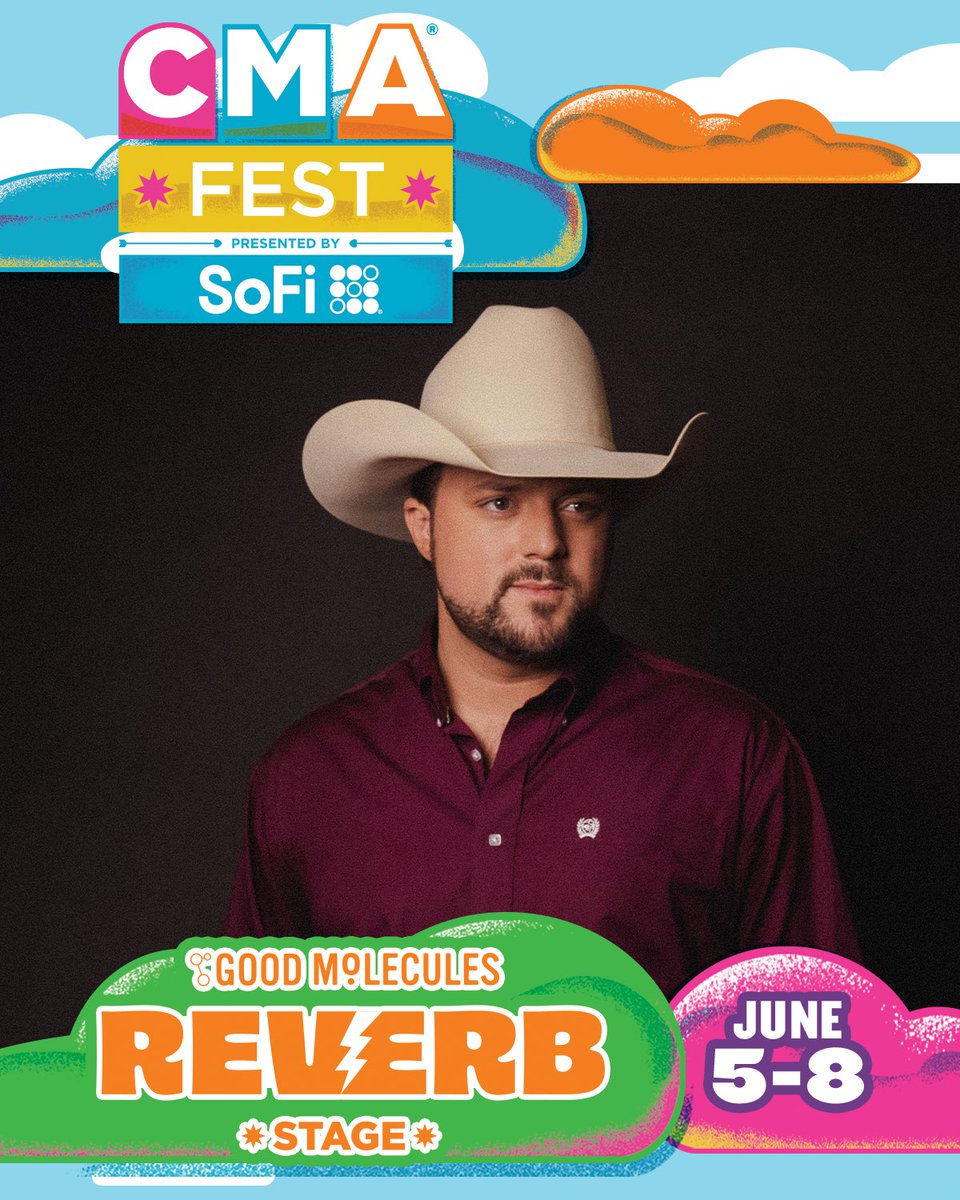 I’ll be playing the <a href="/GoodMolecules/">Good Molecules</a> Reverb stage tomorrow at 5 PM. 
My first CMA Fest I was one of the first acts of the day on this stage. Last year, I played at 2 PM. 
This year, I’m closing it down. I’m pumped. 
See y’all there!