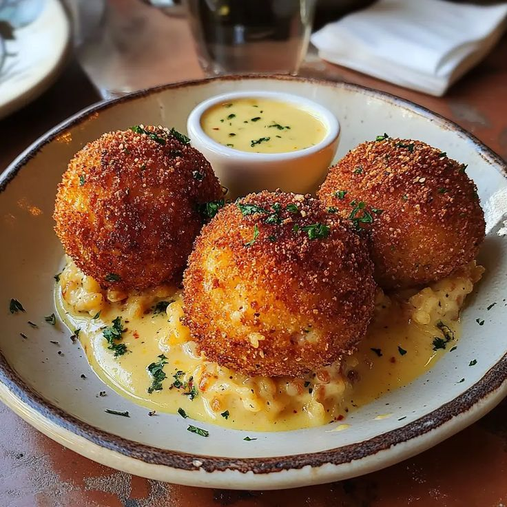 ann_ann886's tweet image. Arancini Italian Rice Balls