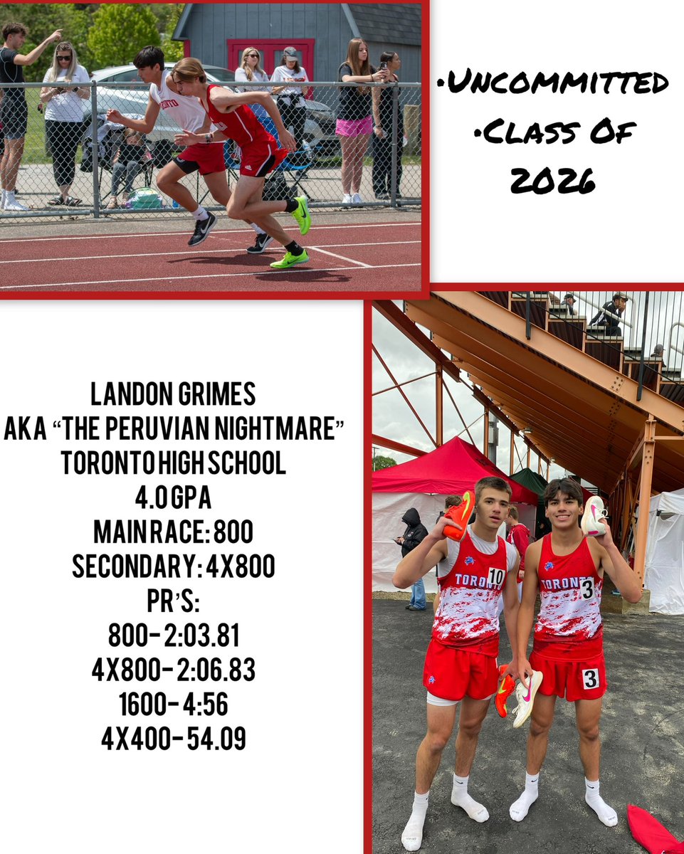 Last Friday, my junior season came to an end at Regional finals at Heath High School. I was glad to end the year off with a PR in the 800. I am so blessed and will continue to let God write my story. Senior Season Loading..👀🏃‍♂️  
#uncommitted #trackandfield