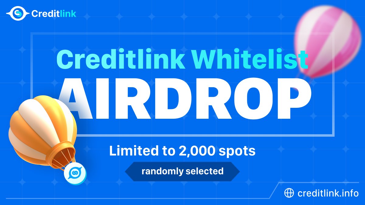 Creditlink Token  Airdrop!
🎁 $10,000 in $CSL tokens up for grabs
🎉 2,000 winners = High chances to win!
💰 Extra 30 $USDT rewards for 10 lucky winners who RT, like &amp; Tag 3 users of this tweet! 

$CSL is expected to be listed in Q3 2025
Join 👉app.galxe.com/quest/Z2TGRHtm…