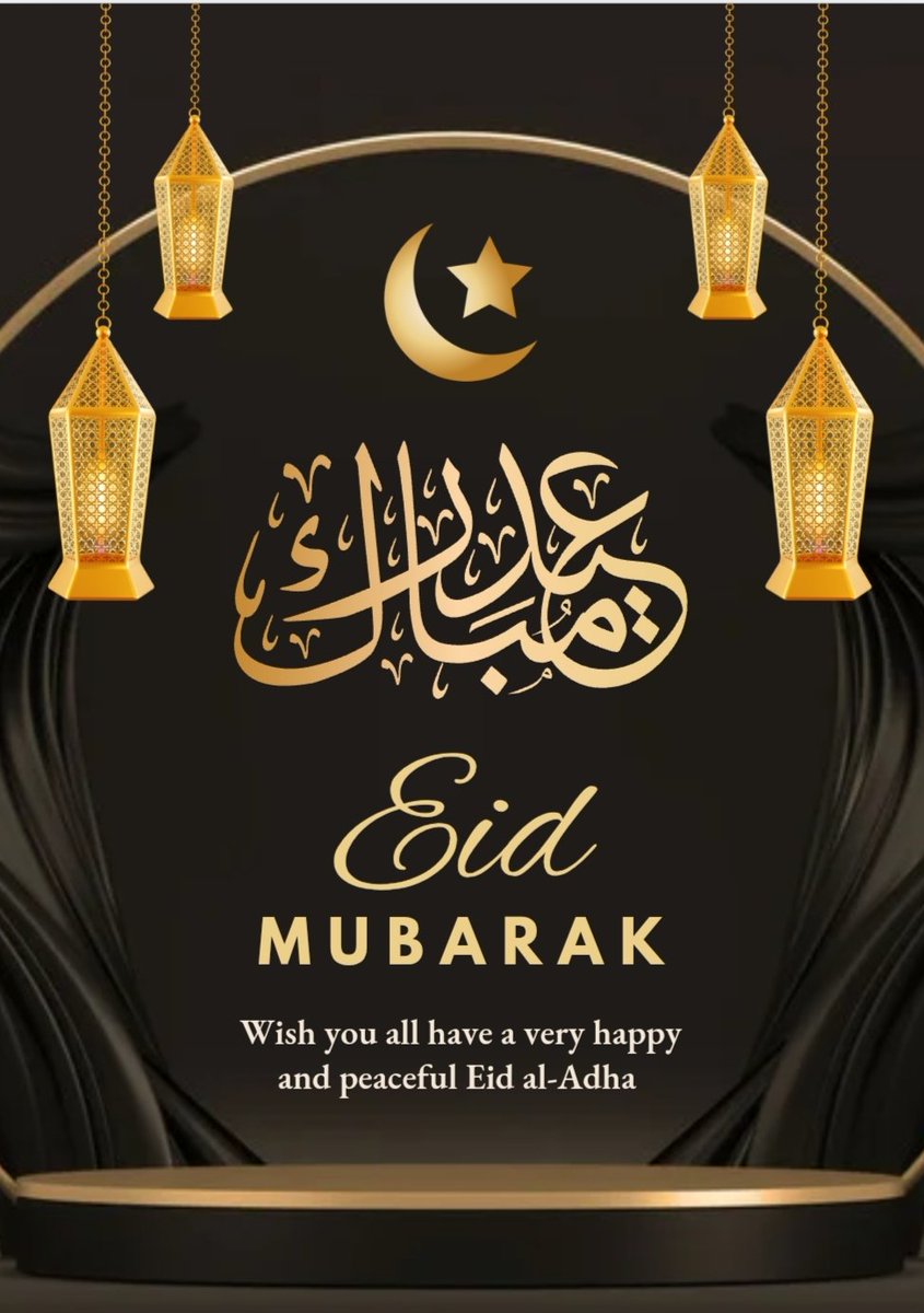 "Eid al-Adha Mubarak! 🌙✨ May this day of sacrifice revive the spirit of submission, unity, and compassion in our hearts. Let’s remember the less fortunate and uphold the legacy of Ibrahim (AS). 🕋🐑 #EidAlAdha #EidMubarak"