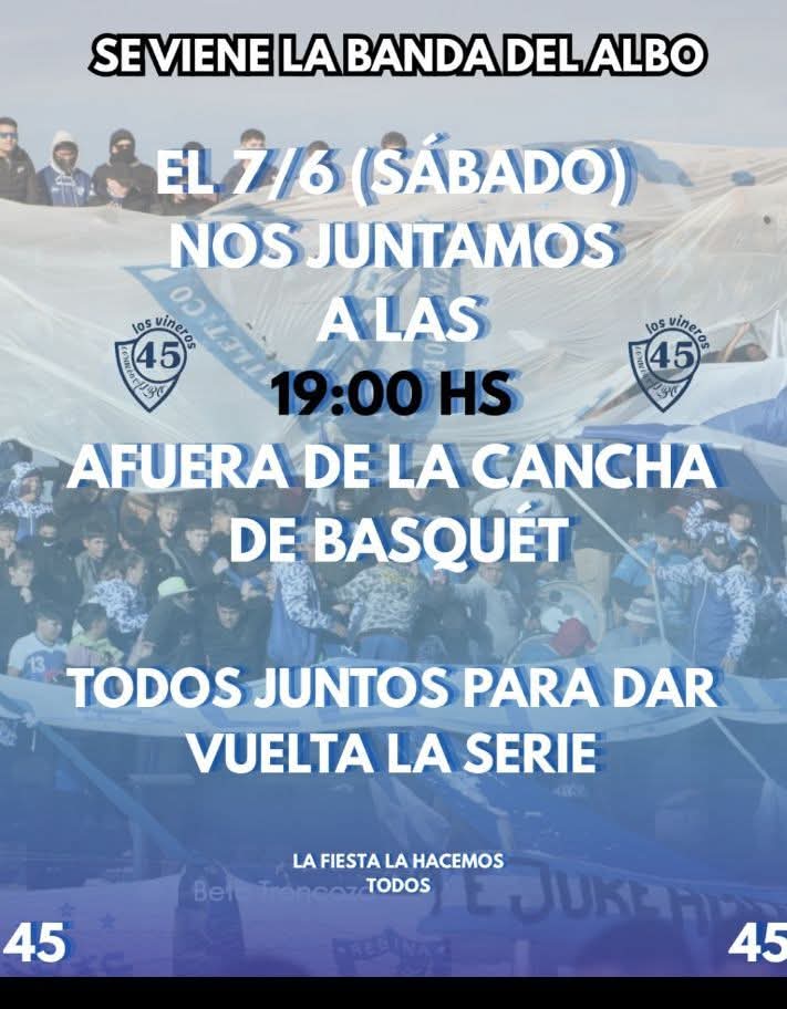 VAN A SENTIR LA LOCALÍA, LES VAMOS A DEMOSTRAR LO QUE ES LA GENTE DEL ALBO