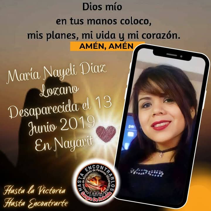 #TeBuscamosMariaNayeliDíazLozano
#Desaparecida el 19/06/2018 
En #Tepic  #Nayarit  #México🇲🇽 
Vía <a href="/Gabriel59092839/">Gabriela Diaz</a> 
#RTsSolidarios 
<a href="/sangrederebelde/">🇲🇽 Colectivo De Búsqueda SangreDeRebelde🇲🇽</a>