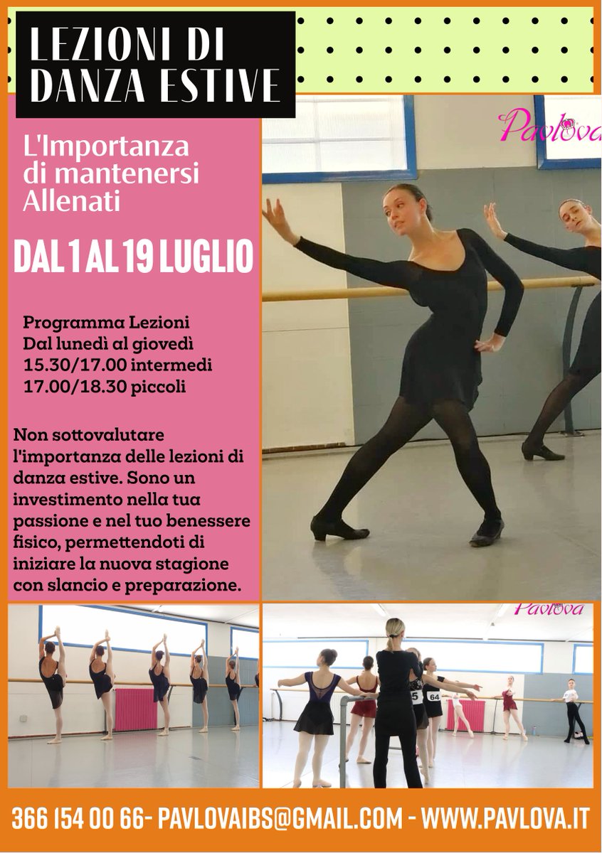 BalletInt's tweet image. Le lezioni di danza estive non sono solo un modo per tenersi occupati, ma un'opportunità preziosa per migliorare la propria tecnica e preparazione fisica.
📞 +39 366 154 00 66
#Ballet #scuoladidanzabergamo
#danzaclassica #pavlovaibs #arte #danzadicaratterebergamo #danzabergamo