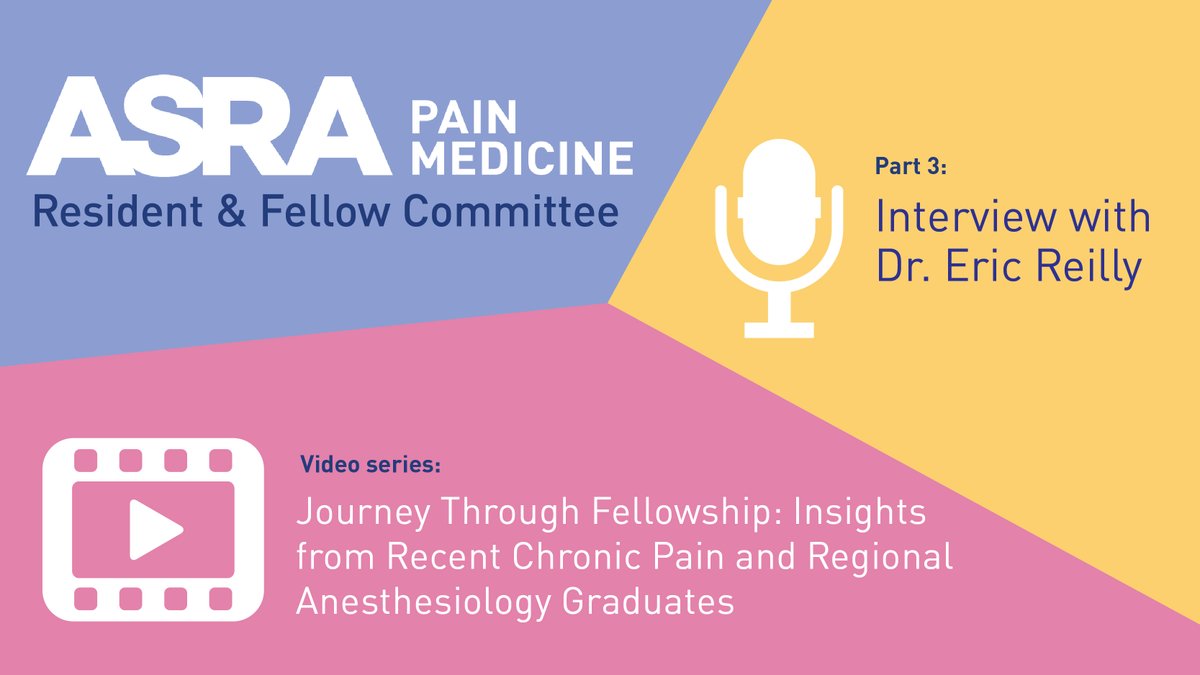 ASRA Pain Medicine (@asra_society) on Twitter photo ASRA Pain Medicine Resident & Fellow Committee #ASRARFC presents the next installment of the Journey through Fellowship video series! This next feature is an interview w/ <a href="/EricReillyDO/">Eric Reilly, DO</a> from <a href="/CorewellHealth/">Corewell Health</a>. New videos every month! Watch the series here 🔗 ow.ly/44jX50Ve6TX ASRA Pain Medicine Resident & Fellow Committee #ASRARFC presents the next installment of the Journey through Fellowship video series! This next feature is an interview w/ <a href="/EricReillyDO/">Eric Reilly, DO</a> from <a href="/CorewellHealth/">Corewell Health</a>. New videos every month! Watch the series here 🔗 ow.ly/44jX50Ve6TX