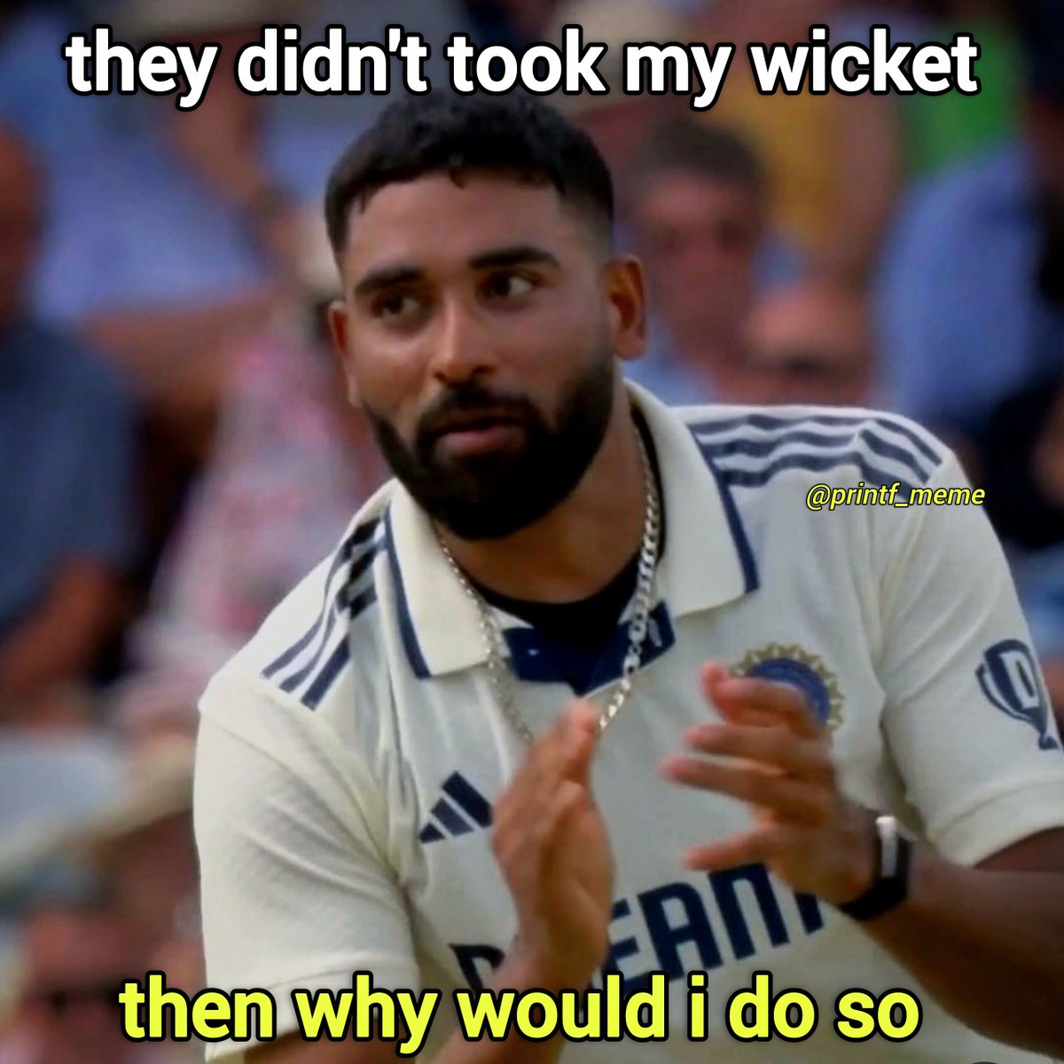 DSP Siraj loyalty 🗿 
#INDvsEND Bumrah