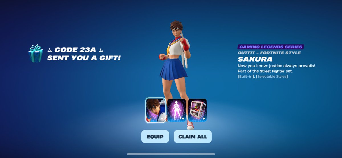 Thank you to my bro <a href="/Code_23A/">ム Ηakai ム 🇫🇷</a> for these amazing gifts! #HKNLEGIT make sure to use code 23A when buying from the Fortnite item shop!
