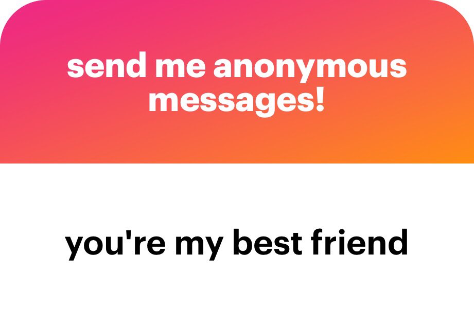 But I don’t have any friends ,
