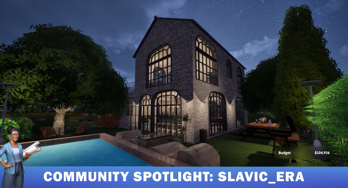This stunning stone villa shines under the stars. With arched windows, warm lighting, and a cozy garden setup, Slavic_Era proves that great design doesn’t sleep.
Atmospheric. Sophisticated. Built to impress. 😎