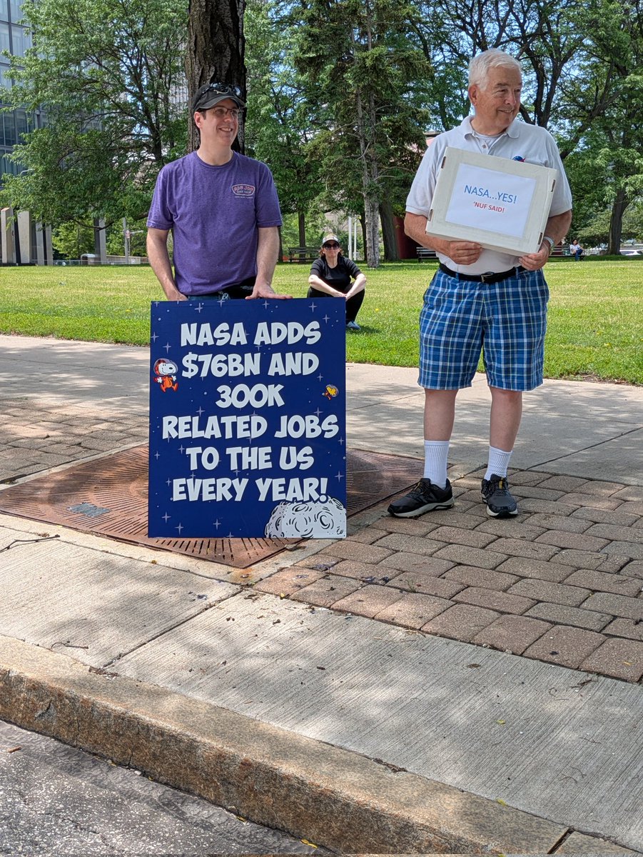 condormorris's tweet image. Protest at Willard Park today in Cleveland against cuts proposed in federal budget that could mean 500+ NASA Glenn Research Center staff laid off in Cleveland area: