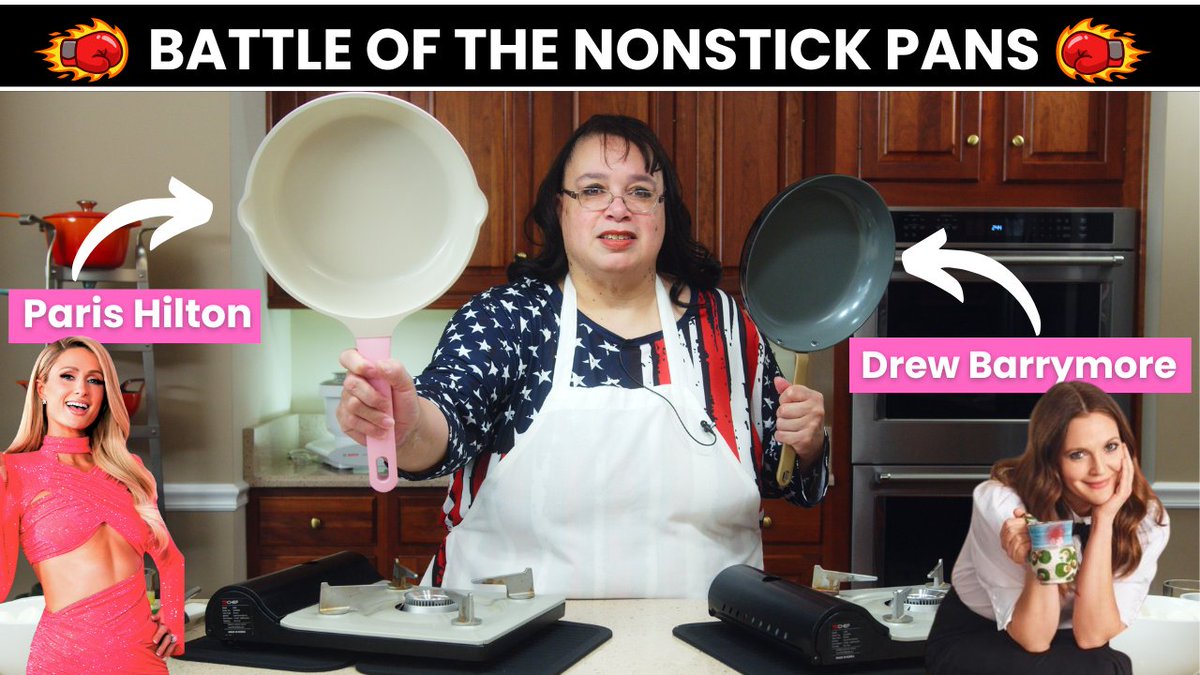 AmyLearnstoCook's tweet image. Battle of the Ceramic Nonstick Fry Pans 🍳 Drew Barrymore vs  Paris Hilton! For the video, visit Amy Learns to Cook on YouTube! #cookware #cookwarereviews #nonstickcookware #fryingpan #amylearnstocook youtu.be/Eu6rioFBydU?si… via @YouTube