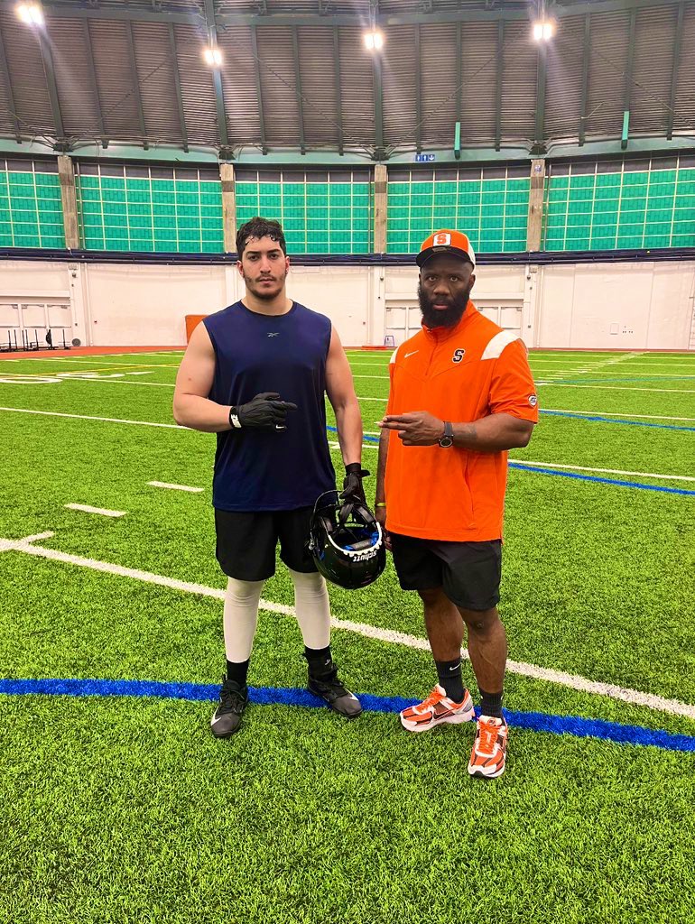 Mohanad Nahhas (@mohanadnahhas) on Twitter photo Had a great time Competing at <a href="/CuseFootball/">Syracuse Football</a> Big Man Camp, I appreciate <a href="/allpraisesdue7/">Stack Williams</a> for bringing me up Here. <a href="/Coach_E_Rob/">Coach E. Rob</a> <a href="/coachtfogg/">Tyshon Fogg</a> <a href="/CoachNickWill/">Nick Williams</a> <a href="/CoachBenKaplan/">Ben Kaplan</a>
#JUCOPRODUCT🏴☠️ Had a great time Competing at <a href="/CuseFootball/">Syracuse Football</a> Big Man Camp, I appreciate <a href="/allpraisesdue7/">Stack Williams</a> for bringing me up Here. <a href="/Coach_E_Rob/">Coach E. Rob</a> <a href="/coachtfogg/">Tyshon Fogg</a> <a href="/CoachNickWill/">Nick Williams</a> <a href="/CoachBenKaplan/">Ben Kaplan</a>
#JUCOPRODUCT🏴☠️