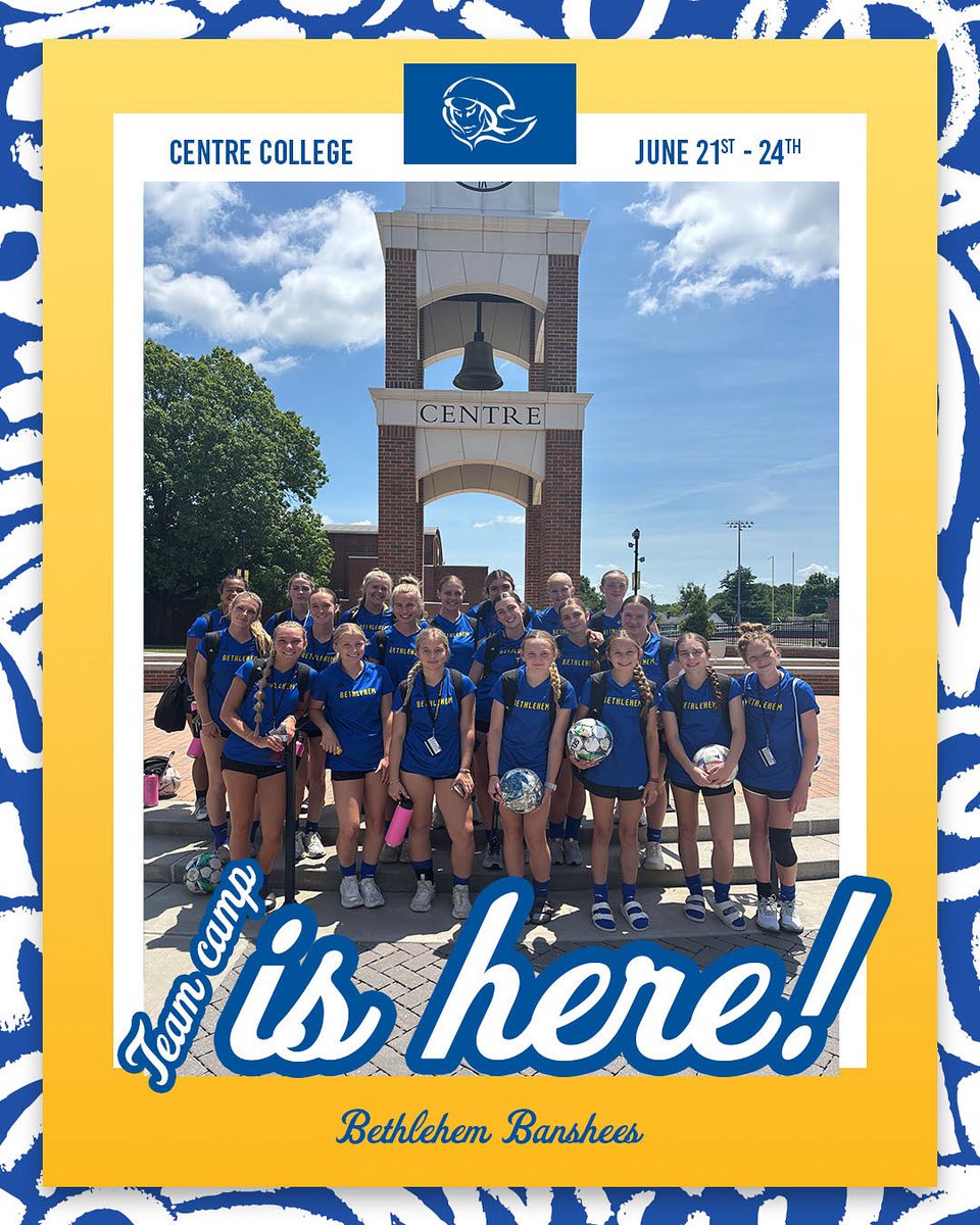 We’re Back! Team camp at Centre College loading…💙⚽️💛