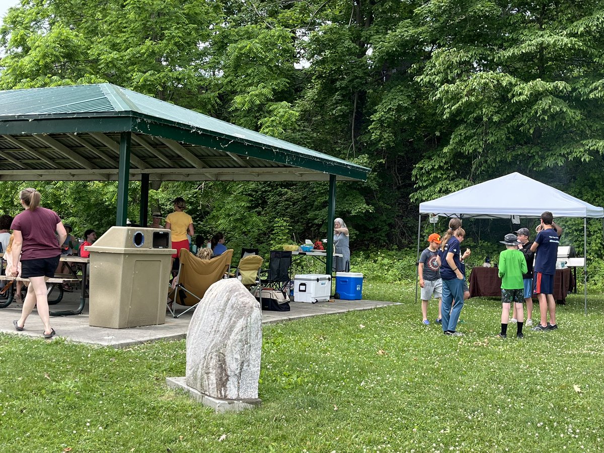 MikeMikolic's tweet photo. What a great group of kids these @thegreenhero_ns  are celebrating their accomplishments today!  Thank you for all you do helping the @TownofLincolnON and its shorelines trash free! https://t.co/0Zs9ReWgJx
