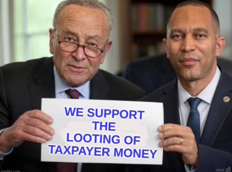 <a href="/RepJeffries/">Hakeem Jeffries</a> What a shame big pharma, big providers, big business, and big politicians won’t get their graft from profiting from the corruption and fraud.