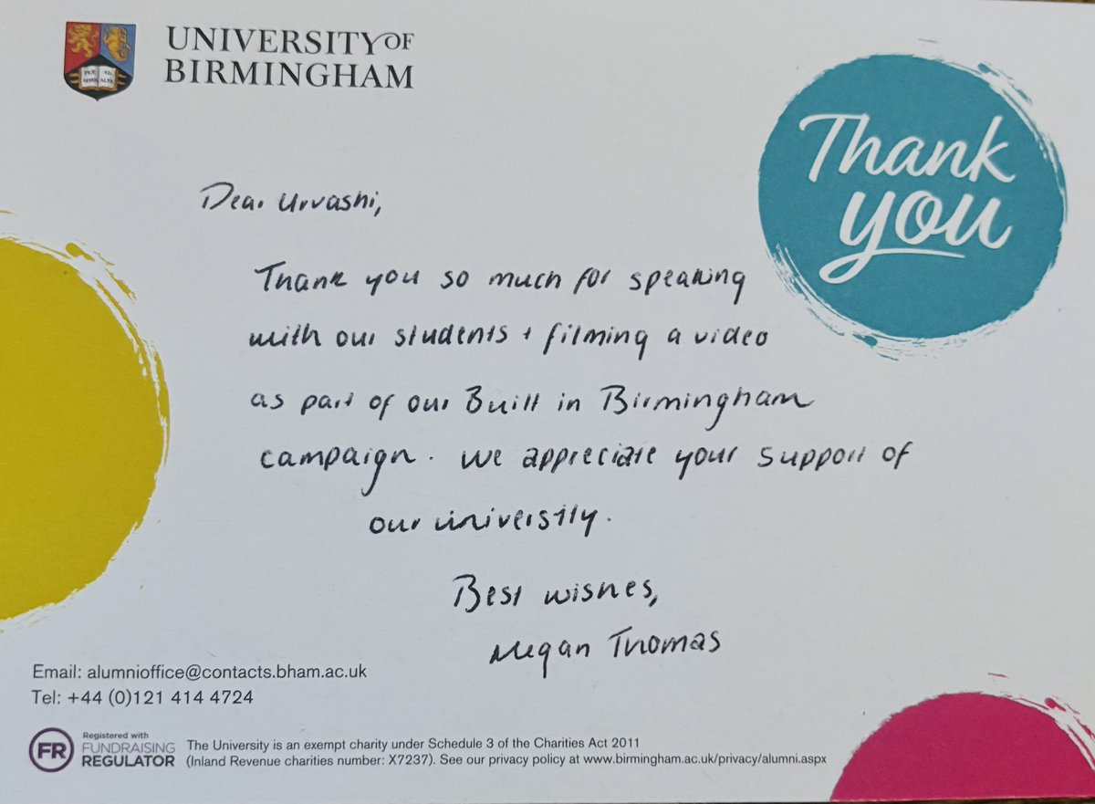Urvashi Prasad (@urvashi01) on Twitter photo This week, I returned to the <a href="/unibirmingham/">Uni of Birmingham</a> to speak to biosciences students about building a career in public health & policy. I earned my biological sciences degree at <a href="/UoBbiosciences/">UoB Biosciences</a> from 2004 to 2007 & was taught by Professor Steve Minchin, who joined the session on campus This week, I returned to the <a href="/unibirmingham/">Uni of Birmingham</a> to speak to biosciences students about building a career in public health & policy. I earned my biological sciences degree at <a href="/UoBbiosciences/">UoB Biosciences</a> from 2004 to 2007 & was taught by Professor Steve Minchin, who joined the session on campus