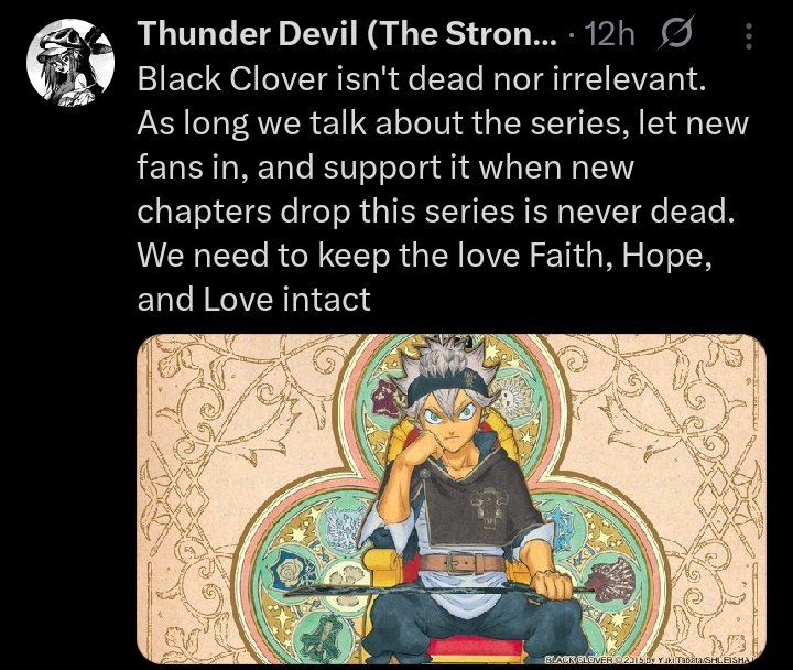 Anitwt is a funny place man , BC fans laugh about people blind hating on  Boruto when people do the same with their series 

But i deadass gotta ask yall a question, why do yall laugh at this when your same fanbase gotta remind the Tl that the manga ain't irrelevant?