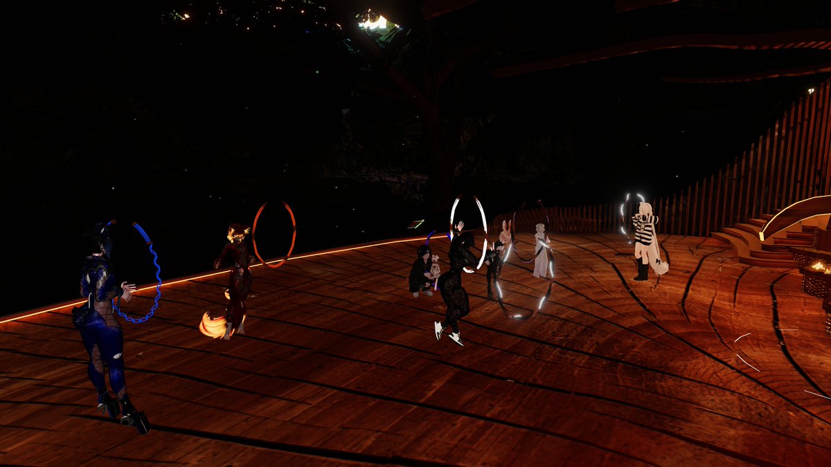 More aerialists are taking flight with us, and we couldn’t be happier to witness their stunning practice session!  

To support their art, our VRC world just got an upgrade with functional lyra hoops that are ready for shapes and spins!   

#VRChat #VRAerial #VirtualReality