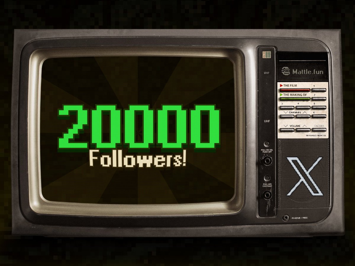 Mattle.fun (@mattlefun) on Twitter photo 🎉 20,000 Followers! 🎉
From zero to 20K — every follow, every like, every run... you made it happen.
Thank you for being part of the <a href="/mattlefun/">Mattle.fun - Available on Seeker 📱</a> journey. 🎉 20,000 Followers! 🎉
From zero to 20K — every follow, every like, every run... you made it happen.
Thank you for being part of the <a href="/mattlefun/">Mattle.fun - Available on Seeker 📱</a> journey.