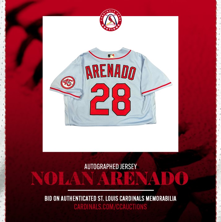 CardinalsCare's tweet image. Check out all of the memorabilia up for bid in our latest auction at cardinals.com/ccauctions! Ends tomorrow night at 9pm CT.