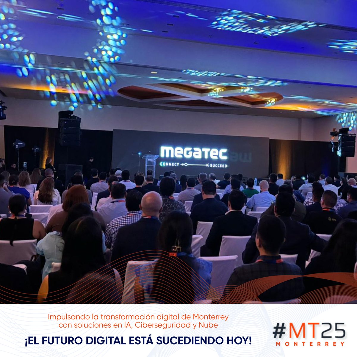Megacable's tweet image. ¡Megatec 2025 llegó a Monterrey! 🌐
Junto con líderes del sector, presentamos soluciones de vanguardia en Ciberseguridad, IA, Nube y Conectividad.
Impulsamos la transformación digital de las empresas en Nuevo León.
#MEGAConectaTuVida #Megatec2025