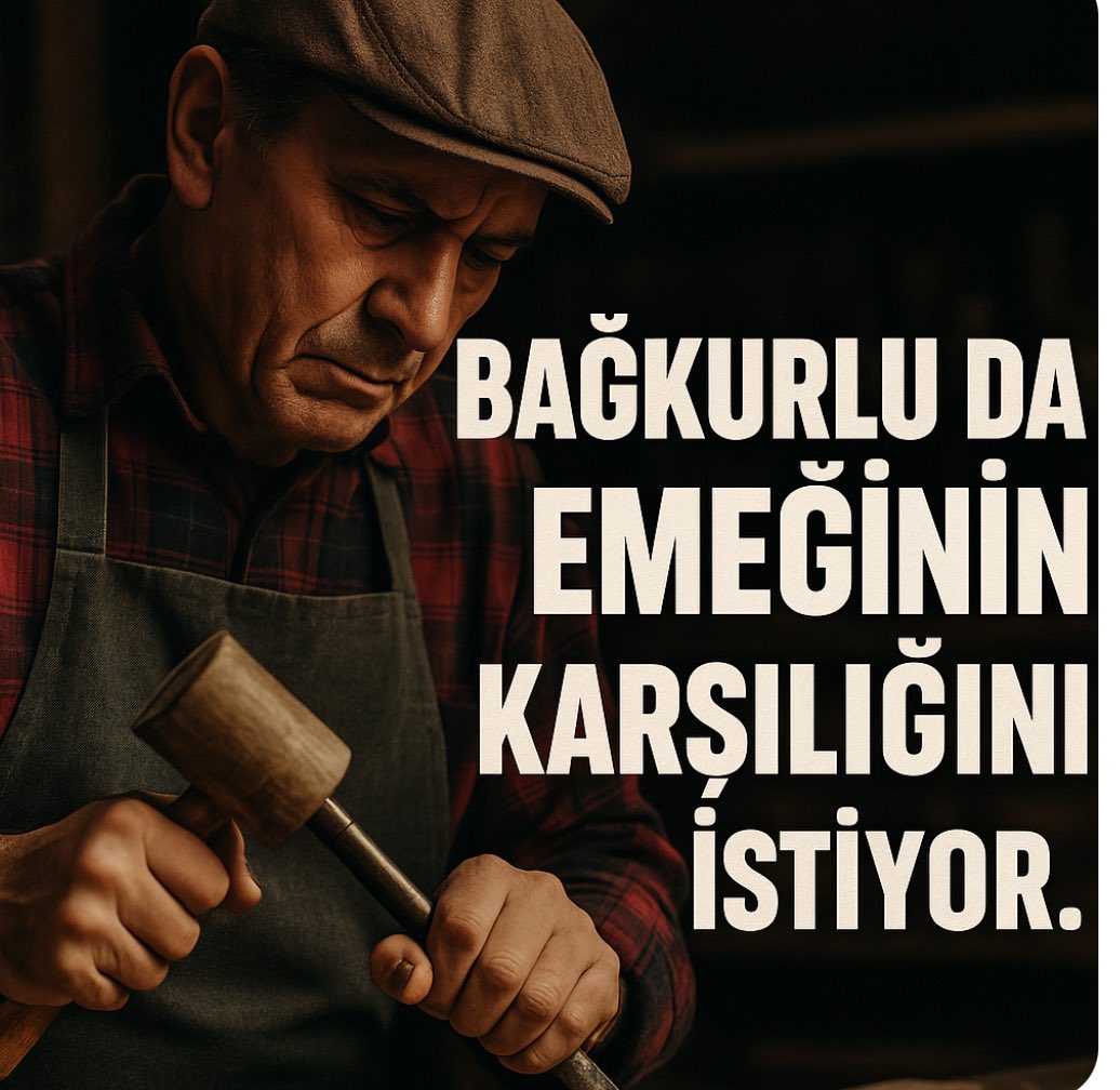Bağkurlu da emeğinin karşılığını istiyor.
Yıllarca vergi verdi, prim ödedi, üretim yaptı…
Ama emeklilikte en geride kalan yine o oldu.
Bu adaletsizlik artık son bulmalı!

#Bagkur #Prim #İhya #Ciftci
<a href="/isikhanvedat/">Prof. Dr. Vedat Işıkhan</a>   
<a href="/RTErdogan/">Recep Tayyip Erdoğan</a>
