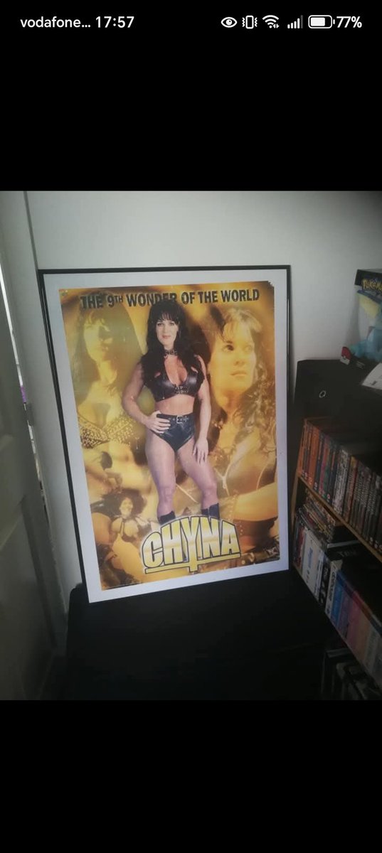 ChynaJoanLaurer's tweet image. I @itsJust_Az have this original poster on display in my house. Who else has chyna around their house? Love to see! #chyna #thankyouchyna #wwe