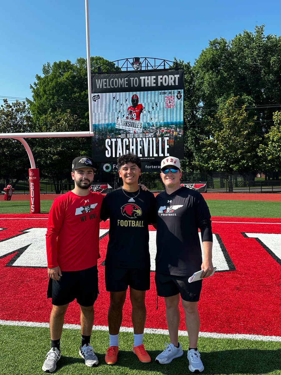 Carlos Guerra (@carlos_guerra31) on Twitter photo Beyond blessed that after a great workout and conversation with <a href="/lucasreed12/">Lucas Reed</a> and <a href="/CoachFarisAPSU/">Jeff Faris</a> I am blessed to have received my first D1 offer from <a href="/GovsFB/">Austin Peay Football</a> ! I would like to thank everyone who has guided me through this journey!
<a href="/HKA_Tanalski/">Adam</a> <a href="/JamesWilhoit25/">James Wilhoit</a>
<a href="/wcsRHSfootball/">Ravenwood Football 🦅</a> Beyond blessed that after a great workout and conversation with <a href="/lucasreed12/">Lucas Reed</a> and <a href="/CoachFarisAPSU/">Jeff Faris</a> I am blessed to have received my first D1 offer from <a href="/GovsFB/">Austin Peay Football</a> ! I would like to thank everyone who has guided me through this journey!
<a href="/HKA_Tanalski/">Adam</a> <a href="/JamesWilhoit25/">James Wilhoit</a>
<a href="/wcsRHSfootball/">Ravenwood Football 🦅</a>