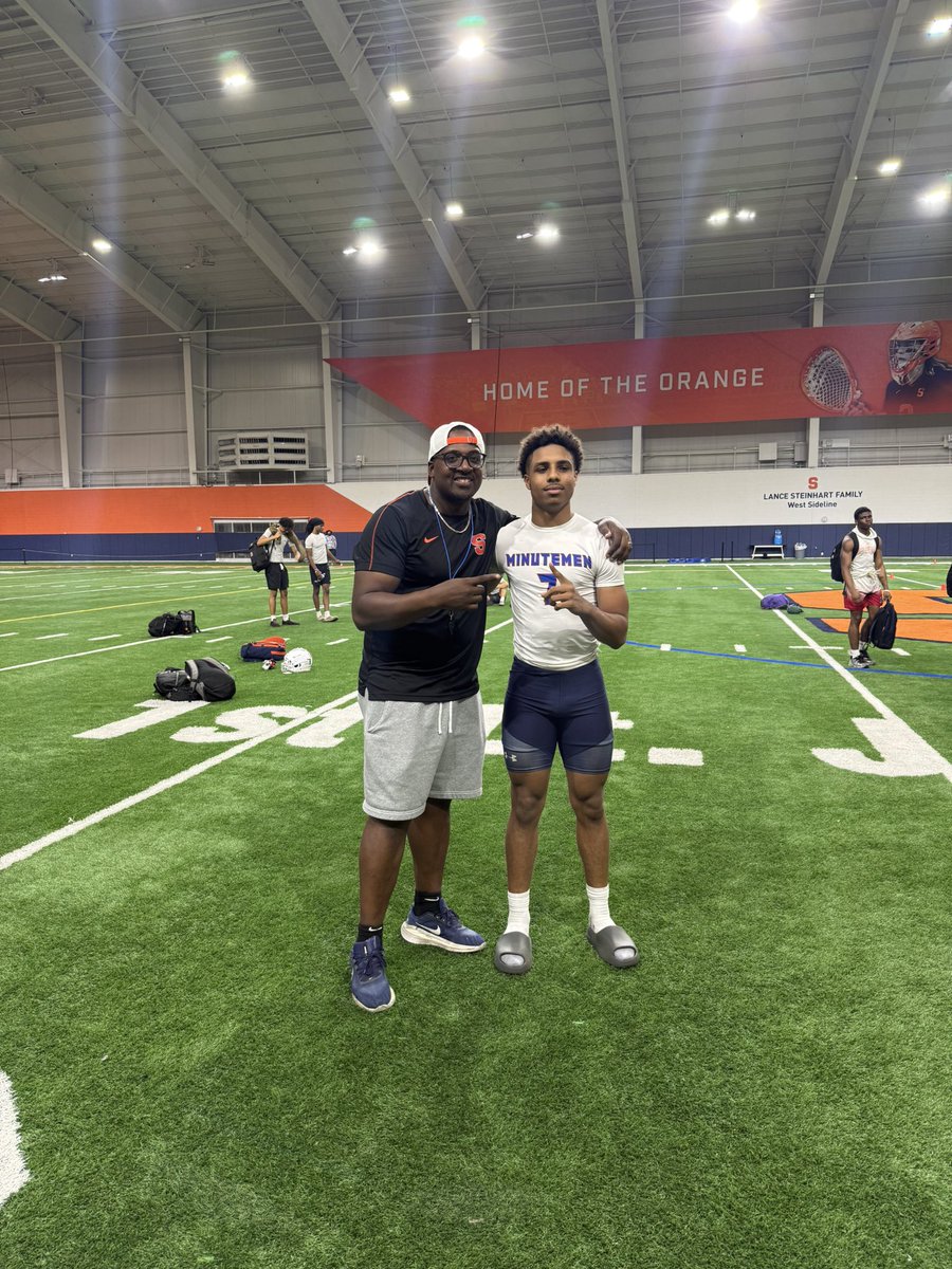 TD_IsaacParra's tweet image. Had a great workout @CuseFootball Thankyou @CoachDT_Cuse for the invitation. It was a pleasure meeting @FranBrownCuse @M_White03 @CoachWatkinsSY @WTHSMinutemen @SchatzmanMike @coachholmes79 #Syracusefootball #GoOrange #Cuse