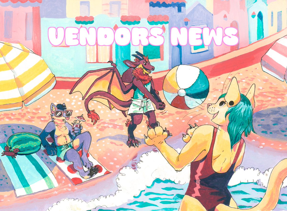 furcon's tweet image. Hey friends!
Applications for our #FC2026 Dealer’s Den and Night Market will be opening tomorrow on 6/22/2025.
Please be sure to visit furtherconfusion.org/dealers/rules/ to familiarize yourself with some of the rules ahead of time.