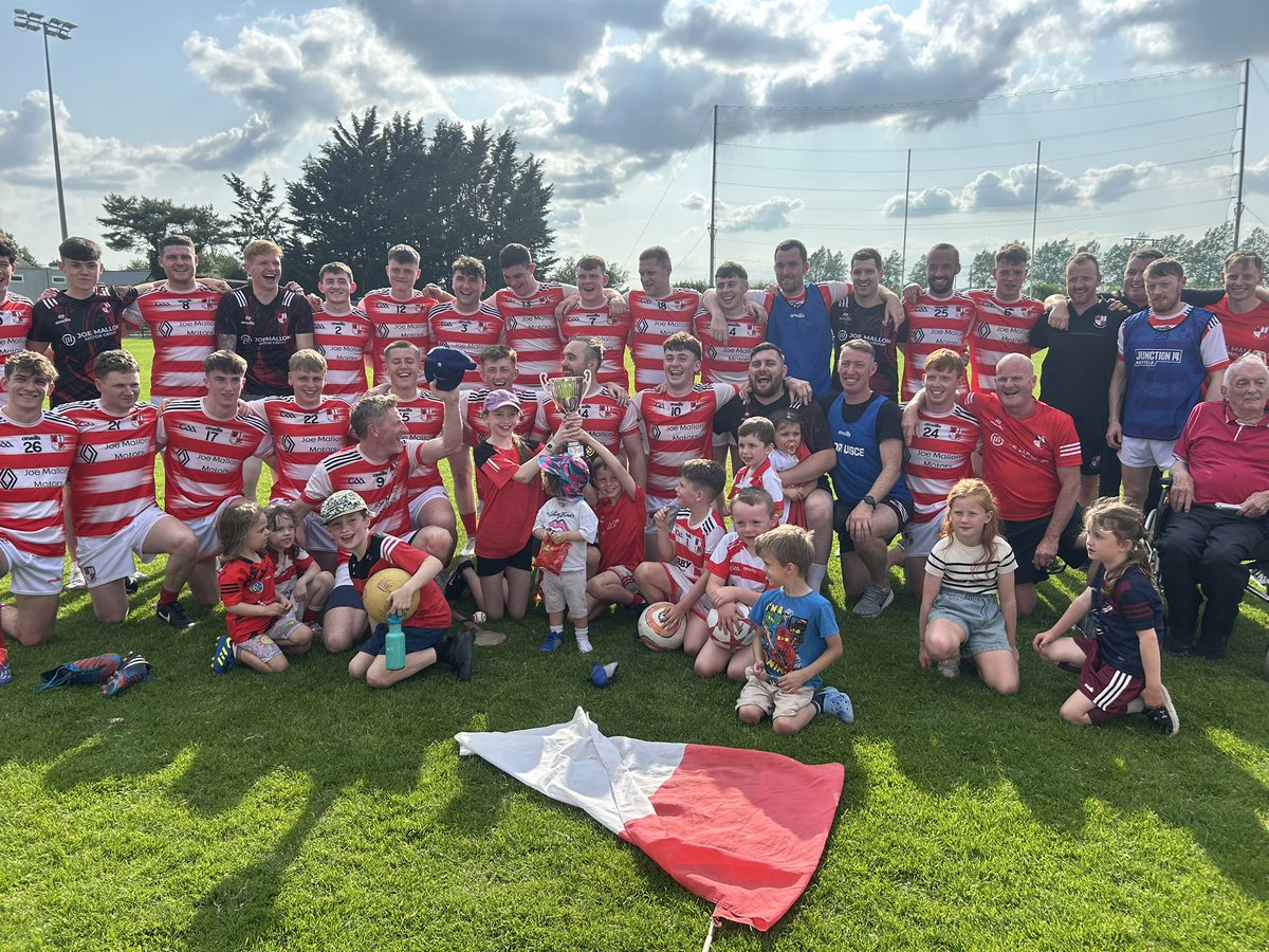 Kildare GAA (@kildaregaa) on Twitter photo Congratulations to Cappagh as they are crowned 2025 Hanlon Concrete LTD Senior Football League Division 4 Champions.
Accepting the Cup on behalf of his Team is Captain Dean Brennan.
Full Time
Cappagh: 2-14(20)
Robertsown : 2-13(19)
<a href="/CappaghGAA/">Cappagh GAA - One Club</a> Congratulations to Cappagh as they are crowned 2025 Hanlon Concrete LTD Senior Football League Division 4 Champions.
Accepting the Cup on behalf of his Team is Captain Dean Brennan.
Full Time
Cappagh: 2-14(20)
Robertsown : 2-13(19)
<a href="/CappaghGAA/">Cappagh GAA - One Club</a>