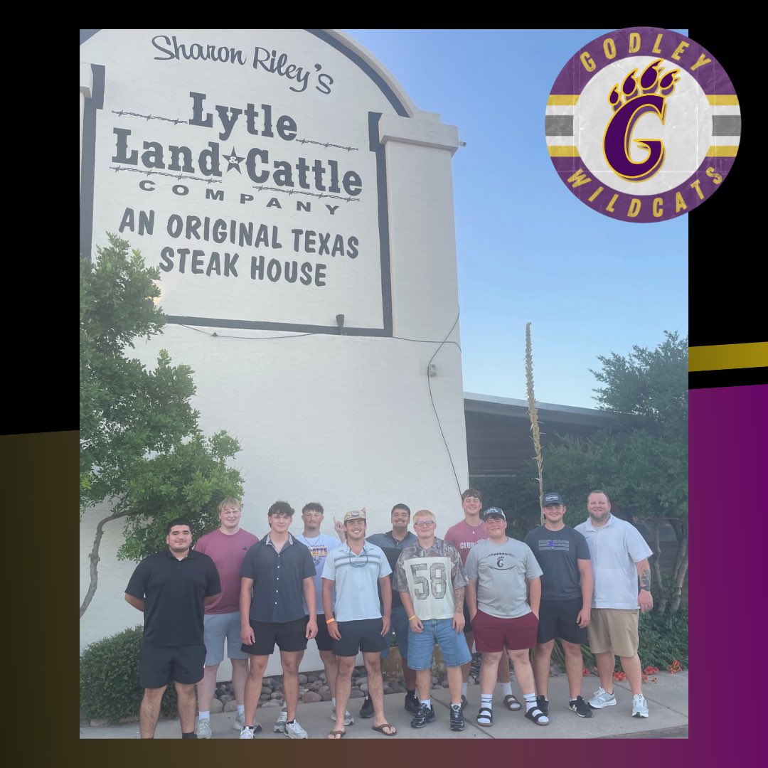 Our linemen were in Abilene today and competed their tails off! Congratulations on making it to state and representing Godley well. Thank you to all our sponsors for helping these young men create lasting memories. #TGW #WeOverMe