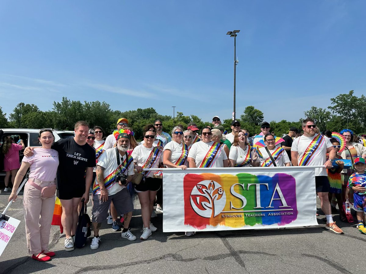 SyracuseAuditor's tweet image. Happy #Pride, Syracuse! A beautiful day to be in the Pride Parade at the inner harbor. Proud to be wearing my Let Them Serve shirt honoring our transgender military members