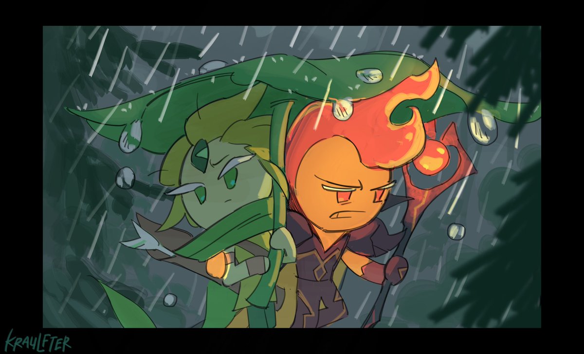 #cookierun #firewind 

it rained all day. my inspirations are quite literal
