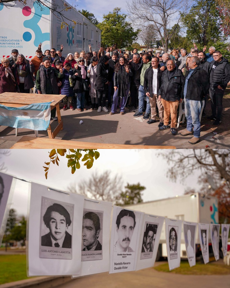 A 70 años del bombardeo a la Plaza de Mayo, participé del homenaje que organizó la Comisión por la Memoria del Pueblo de Billinghurst, junto a familiares de vecinas y vecinos del barrio que fueron desaparecidos por la última dictadura militar.

En San Martín tenemos el firme