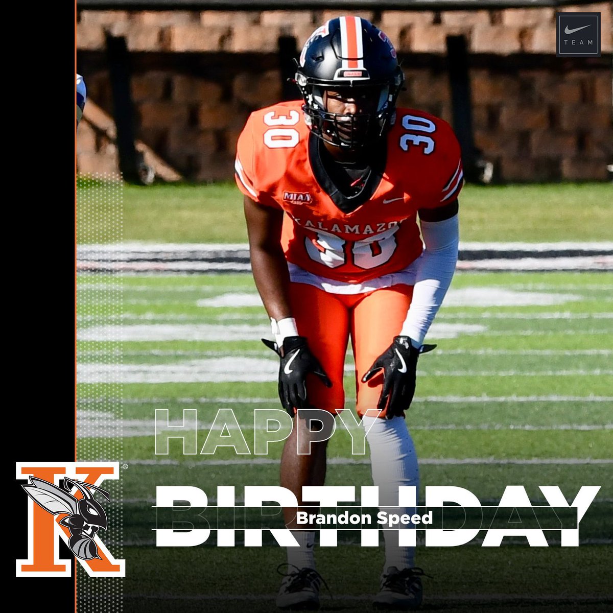 Kalamazoo College Football (@kzoofootball) on Twitter photo Please join us in wishing Brandon Speed a happy birthday! #Birthday #SwarmTheDay <a href="/Brandon7Speed/">Brandon Speed</a> Please join us in wishing Brandon Speed a happy birthday! #Birthday #SwarmTheDay <a href="/Brandon7Speed/">Brandon Speed</a>