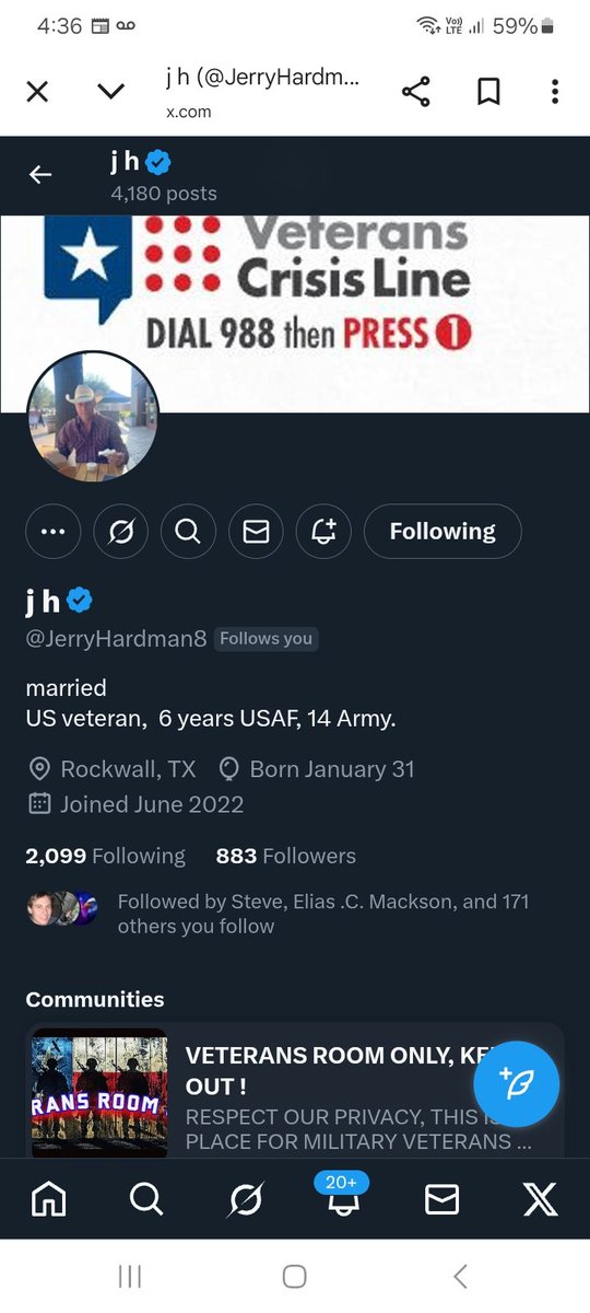 Can we support, boost this USAF veteran please give <a href="/JerryHardman8/">j h</a> a follow, repost 💪 🫶 👊 💥 💯 🇺🇸 🫡