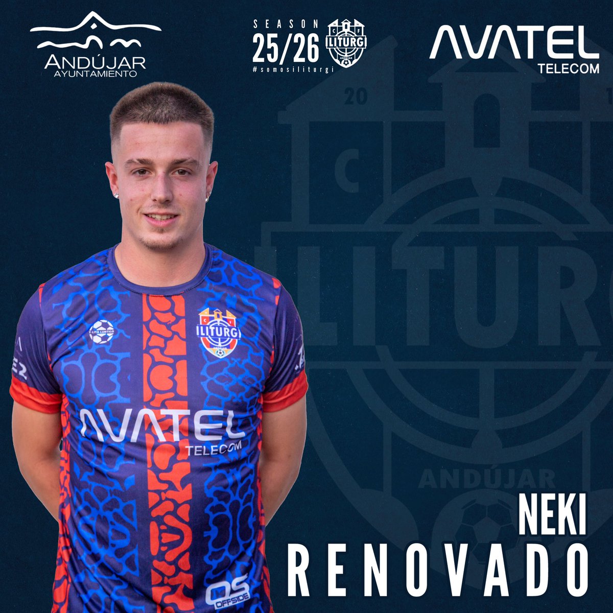 NECESITA POCA PRESENTACIÓN,con sangre azulgrana, de la casa, sigue un año más !!! Por que para nosotros es alguien imprescindible, y me ha prometido que va marcar muchos goles 😊 seguirá volando por la banda del Sebastián García Laguna !!! 
NUESTRO FERRARI,NUESTRO NEKI !!! 🏎️💨💨